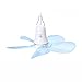 LYNN Mini Ceiling Fan,Ventilatori da Soffitto in Miniatura,Muto Ventilatore Domestico,220V 11W Risparmio Energetico,Adatto a Camera da Letto Ufficio/blu/A