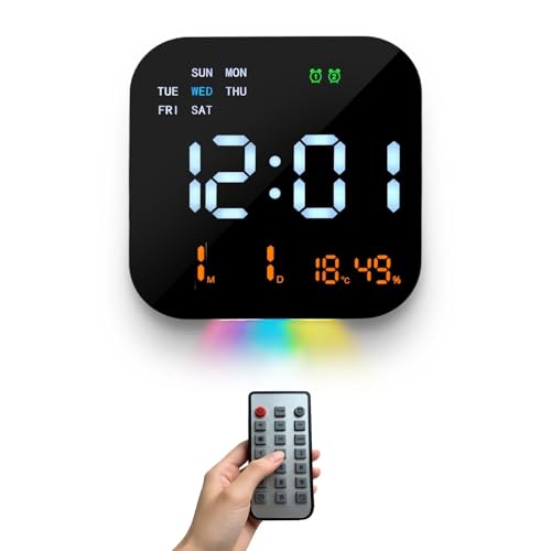 Reloj despertador digital AuraSync con termómetro para regular la habitación 2