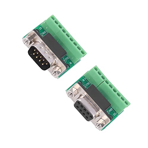 Adaptador DB9 RS232 RS485 macho a hembra con terminal de tornillo miniatura 5