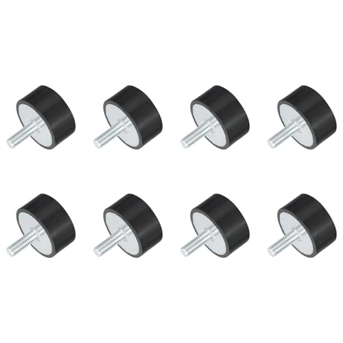 Supports en caoutchouc filetés M8 pour éliminer vibrations et usure mécanique