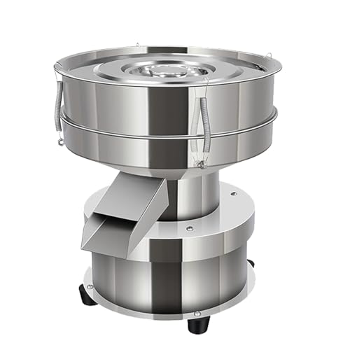 YZRDCXM Tamis Vibrant à Mailles, Machine de tamisage vibrante électrique, Tamis à Farine 40 mailles/60 Mailles 1350N/MIN, tamiseur Automatique en Acier...