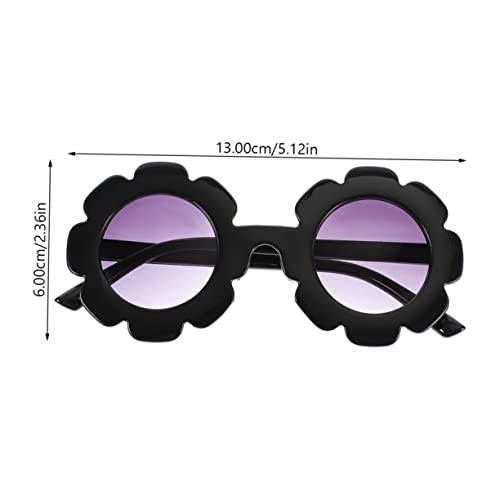 4Pcs Round Flower Sunglasses Eyewear for Boys for Pool Parties Birthdays and Fun Photo Props Lightweight Comfortable Sunglasses2