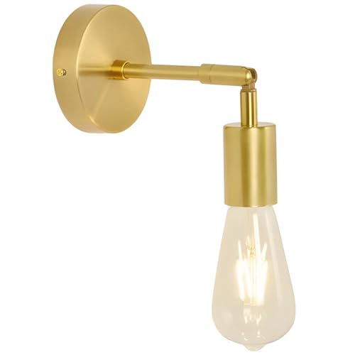 Aplique de pared de latón dorado accesorio