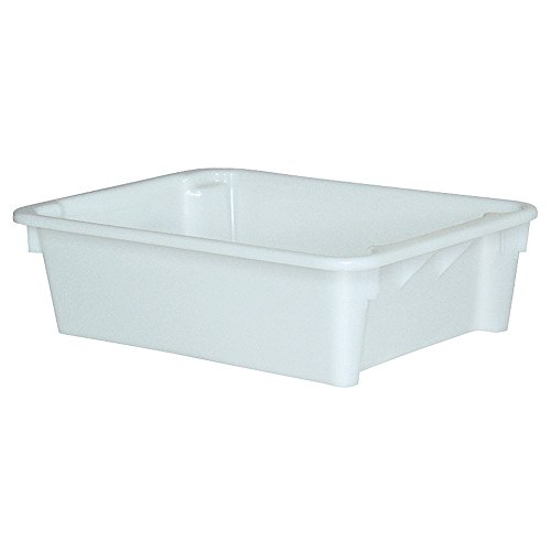 BRB Drehstapelbehälter, LxBxH 800x600x220 mm, 80 Liter, weiß, lebensmittelecht
