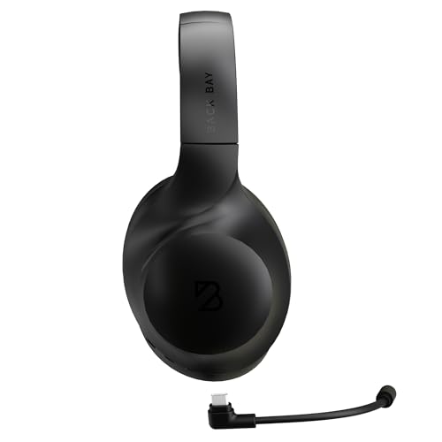 Back Bay Audio ClearCall 70 - Bluetooth Headphones with Microphone + Removable Boom Mic - Work Head Phones Wireless Bluetooth, Over Ear Headphones for Work from Home, Headset for Laptop by Back Bay Audio - Image 6