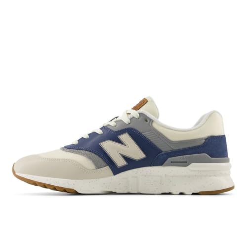 New Balance Men's 997H V1 Sneaker, White/Sea Salt/Vintage Indigo, 11.5