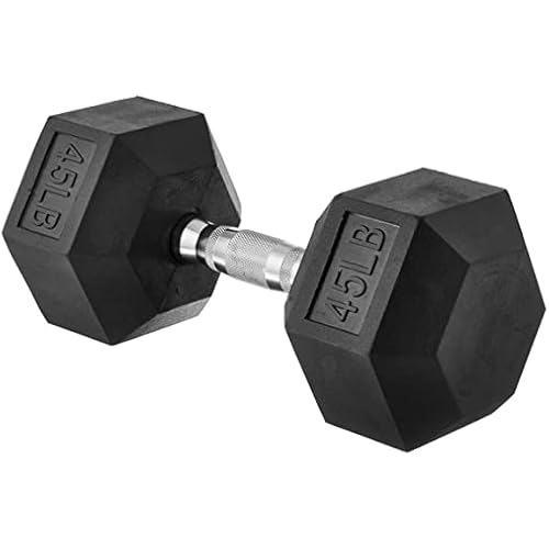 Amazon Basics Rubber Hex Dumbbell Hand Weight