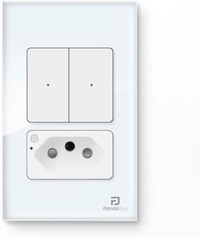 Interruptor Inteligente Wifi 1,2 e 3 Botões Teclas Touch Com Toma...