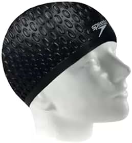 Touca Natação Speedo Water Drops Cabelos Volumosos Silicone
