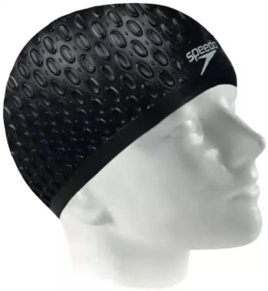 Touca Natação Speedo Water Drops Cabelos Volumosos Silicone