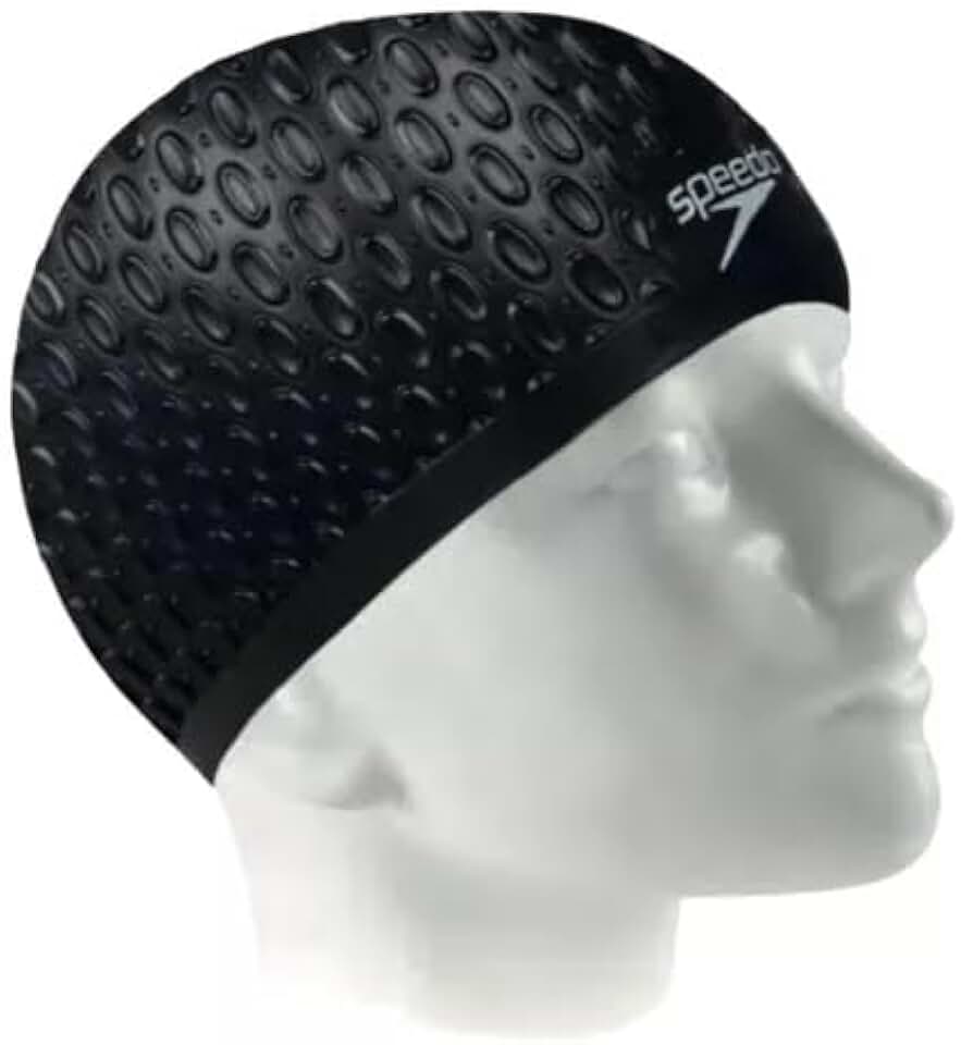 Touca Natação Speedo Water Drops Cabelos Volumosos Silicone