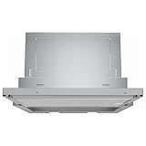 Bosch DFR067A52, Stiftung Warentest Testsieger* Serie 4 Flachschirmhaube, 60 cm breit, für Um- & Abluftbetrieb, Made in Germany, Leiser Betrieb, LED-Beleuchtung für gleichmäßiges Licht, Kurzhubtasten