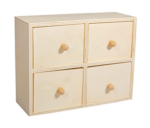 Mini Kommode Mit 14 Schubladen - Vintage Apothekerschrank Für Aufbewahrung