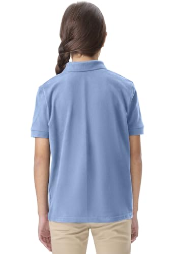Image of Classroom School Uniforms for Boys and Girls Short Sleeve Pique Polo | Unisex Youth Shirt, Matching Ribbed Collar, Banded Sleeves, Three-button Placket, Comfortable Fit, School Uniform Essential