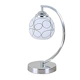 YeSBTx Table Lamp Reading Lamp Decorative Led, Nightstand Iron Lamp, Bedroom Living Room Office Deco