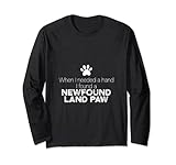 main Terre-Neuve patte chien chien propriétaire chien slogan Manche Longue