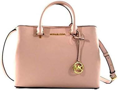 Michael Kors Savannah Saffiano Leather Large Satchel Crossbody Bag Purse Handbag