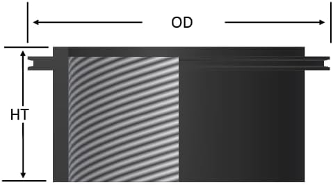 Miniatura 4 de Solberg Cartucho de filtro de papel 244P, soplador, bomba de vacío, 9-58" de altura, 6" diámetro interior, 9-34" diámetro exterior, 880 SCFM,