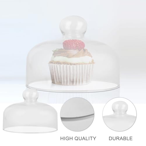 Présentoir gâteaux couvercle verre Levemolo plat rond de 18cm - 7