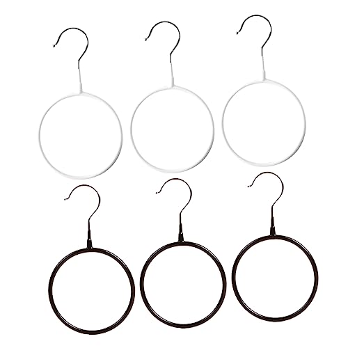 PRETYZOOM Fine Crafted Metal Ring Hooks Scarf Organizer Necktie Hanger Shawl Storage Clothes Storage Ring