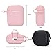 TOROTOP Compatible for Airpods Case Keychain Set Silicone Protective Airpod Case Cover Accessories with Bling Elephant Keychain/Strap/Ear Hook/Travel Box Compatible for Apple Airpod 2&1(Pink)