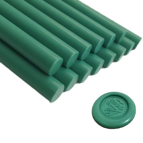 Bâton de scellement à la cire Olive Green Ioggtser pour tampons, 16 pièces