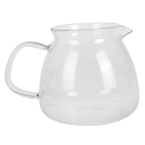 CIYODO Glass Coffee Pot Small Server for Tea Turkish Brew Pot Manual Pour Creamer Pitcher Gravy Boat Water Carafe Home Kitchen Coffee Maker