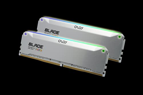 Image of OLOy DDR4 RAM 16GB (2x8GB) Aluminum Blade RGB 3600 MHz CL16 1.35V B-die 288-Pin Desktop Gaming UDIMM (MD4U0836163BRADA)