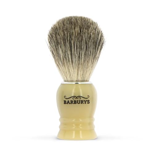 Blaireau Horn brosse de rasage Barburys pour votre rituel barbier à la maison
