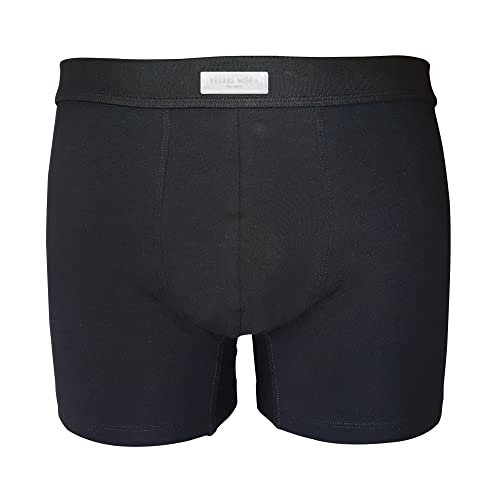 Valko Boxer Homme - Chaussette Homme - Calecon Homme - Boxer Homme Coton - Boxers Homme - Caleçon Homme - sous Vetement Homme - Calecon Homme Coton (XL, 1x Noir) Cover