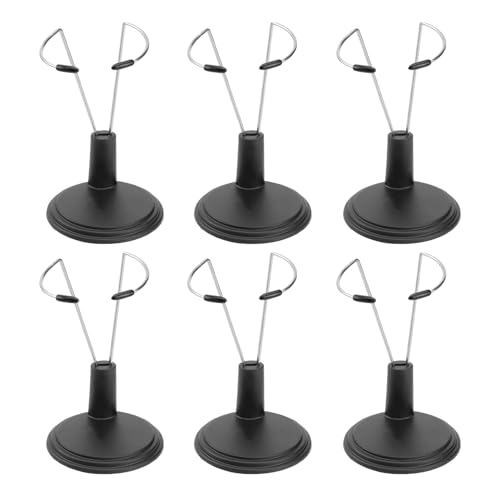 Mikinona Soporte Portátil para Muñecas de 15 CM 6 Piezas Estante de Exhibición Negro de PVC Resistente para Modelos de Juguetes Adecuado para Almacenamiento y Decoración Hogar y Tiendas Mikinona Soporte Portátil para Muñecas de 15 CM 6 Piezas Estante de Exhibición Negro de PVC Resistente para Modelos de Juguetes Adecuado para Almacenamiento y Decoración Hogar y Tiendas