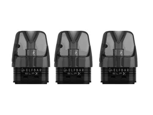 ELFBAR- Pack de 3 ELFX cartouches de remplacement (sans e-liquide, sans nicotine ni tabac) (0.8ohm)