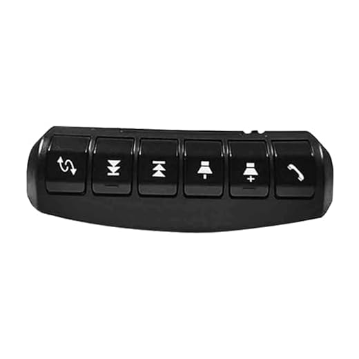 Controlador remoto sem fio, Botão de controle de rádio no volante resistente e estável, Controle remoto de carro com luz LED presente para entusiastas de carros, homens e mulheres Aezon