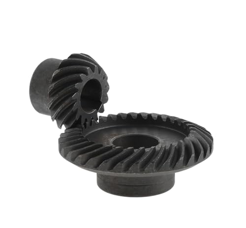 Bevel Gear Pinion Hardware Mechanical 2pcs Teeth 32/15 Metal Angle Grinder Ring Gear Pinion Gear Set for 125 Bevel Gear Angle Grinder Polishing Machine Accessories