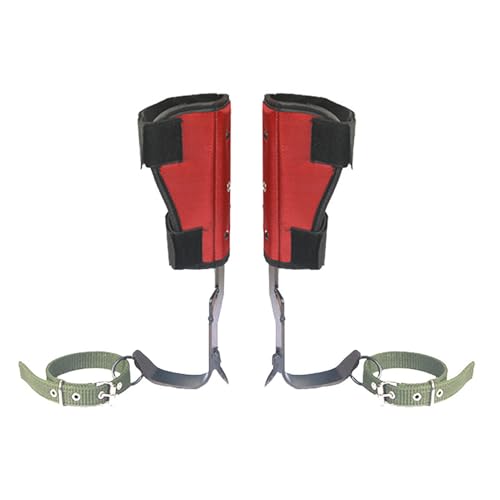 Tree Climbing Gear Kit: Spikes, Gloves, and Straps