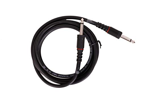 Image of SeCro 6.35mm Jack Mono Audio Instrument Cable for Mixer, Electric Guitar, Amplifier, Speaker - 4 Meter, Black