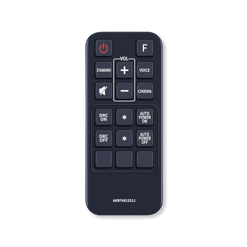 Image of 7SEVEN Compatible for Lg Soundbar Remote Control Original AKB74815311 Model Match Exactly Key by Key to Replicate Performance as Like Genuine Control