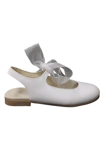 Panyno bailarina blanca de niña E3005, Color blanco., 29 EU
