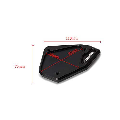 Yorten Suporte de placa de apoio para moto Acessórios para motocicleta Extensão ampliador de suporte