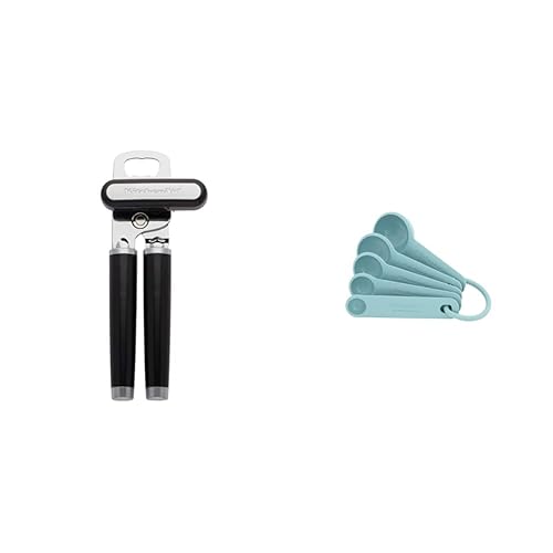 Classic Multifunction Can Opener/Bottle Opener, 8.34-Inch, Black and KitchenAid Measuring