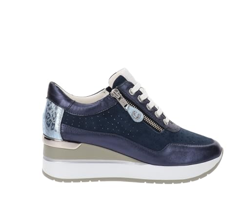 Chaussure en cuir bleu Scaroe IV2521474 02 d'une rare élégance