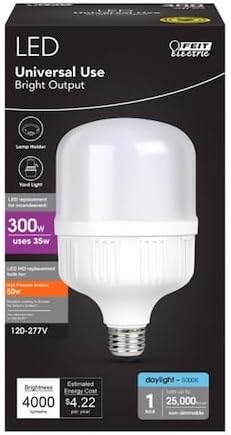 Feit T100 E26 (Medium) LED Bulb Daylight 300 Watt Equivalence 1 pk