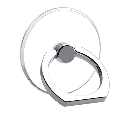 Téléphone Anneau Holder 360 Degré De Rotation Et 185 ° Retourner Bague Transparent Pied Doigt Béquille Compatible avec La Plupart des Smartphones Tablet