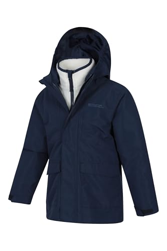 Mountain Warehouse Creek Kids Waterproof 3-in-1 Jacket Navy Kids Size 9-10 Years - Image 4