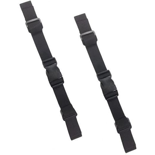 Adjustable Chest Belt Strap 2 Pieces Black