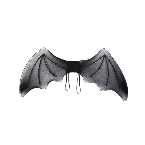 BinaryABC Halloween Bat Wings,Vampire Costume Wings,Halloween Costume Accessory,Halloween Party Favors Cosplay Wings Black