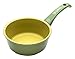 ILLA OL8716 Casseruola Un Manico Antiaderente all'Olio D'Oliva 100% Made in Italy, Alluminio, Verde