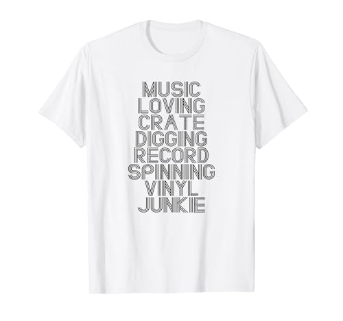 Music Loving Crate Digging Record Spinning Vinyl Junkie T�V���c