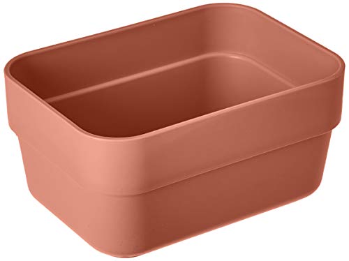 Mini Caixa Organizadora ou Porta Treco Organizador de Gaveta Terracota, Logic