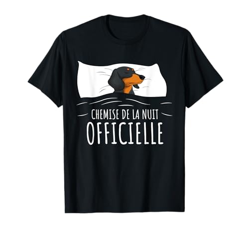 Idea regalo Teckel ufficiale camicia da notte pigiama cane Maglietta